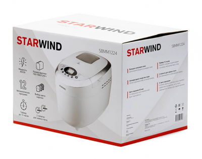 Хлебопечь Starwind SBMM1224 850Вт белый от магазина Лидер