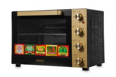 Электропечь настольная KRAFT Technology TCH-MO 6011 RKGL золотой от магазина Лидер