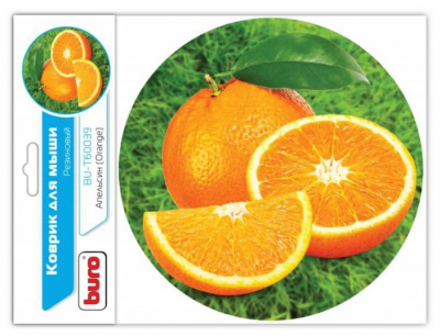 Коврик для мыши  BURO BU-T60039 рисунок/апельсин от магазина Лидер