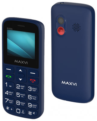 Мобильный телефон Maxvi B100ds blue от магазина Лидер