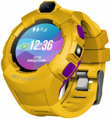 Смарт-часы JET KiD Gear  желтый фиолетовый от магазина Лидер