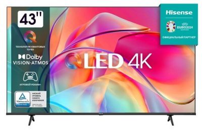 Телевизор HISENSE 43E7KQ Qled smart 4K от магазина Лидер