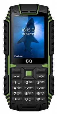 Мобильный телефон BQ BQ-2447 Sharky Черно-зеленый от магазина Лидер