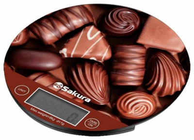 Весы кухонные SAKURA SA-6076C Шоколад от магазина Лидер