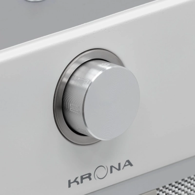 Вытяжка полновстраиваемая KRONA Sven 600 white One knob Inox от магазина Лидер