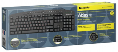 Клавиатура DEFENDER Atlas HB-450, черный, USB от магазина Лидер