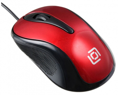 Мышь компьютерная Oklick 385M черно красная от магазина Лидер