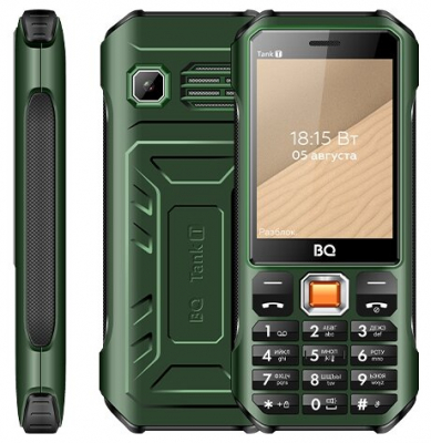 Мобильный телефон BQ BQ-2824 Tank t  Темно зеленый от магазина Лидер