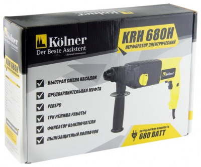 Перфоратор Kolner KRH 680H  680 Вт, 3 режима работы, 2,2Дж, от магазина Лидер