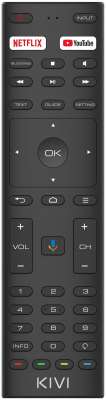 Телевизор LED Kivi 55" 55U740NB Android TV черный 4K Ultra HD 60Hz DVB-T DVB-T2 DVB-C USB WiFi Smart TV от магазина Лидер