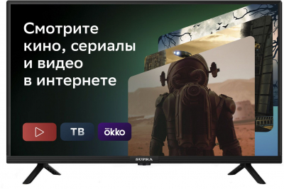 Телевизор LED Supra 32" STV-LC32ST0155Wsb Салют ТВ черный HD 50Hz DVB-T DVB-T2 DVB-C WiFi Smart TV (RUS) от магазина Лидер